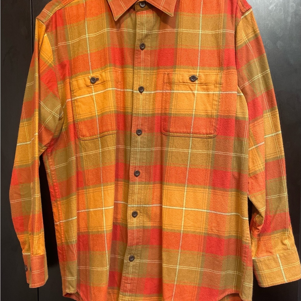 Orvis Men's Perfect Flannel Shirt 100% Cotton Large
